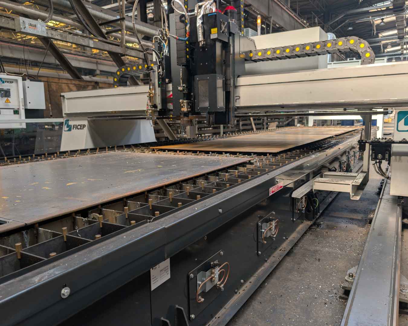 Maszyna FICEP KRONOS do obróbki CNC blach w zakładzie Montana